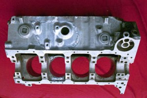 Repaired Chevy ZL1 Aluminum Engine Block