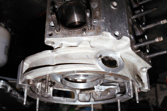 Broken Ferrari 330 Engine Block