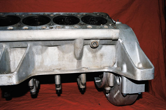 Vintage Ferrari Engine Block Weld Repaired Machined